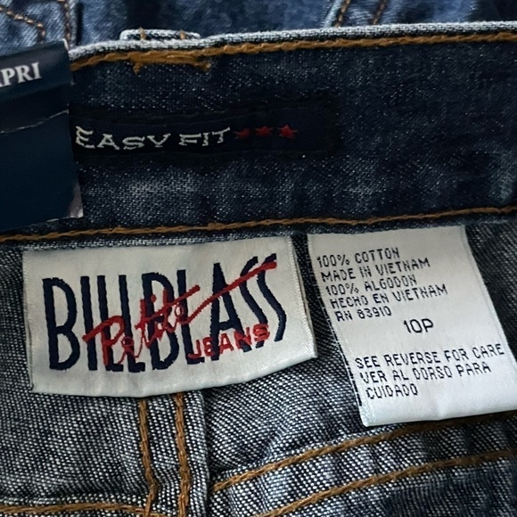 BILL BLASS Petite Easy Fit Jean Capri Blue Denim Cropped Women’s Size 10P. - Picture 12 of 16